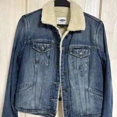 ボアデニムジャケット　ボアジャン　オールドネイビー　デニムジャケット　アメカジ