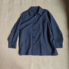 JIL SANDER ジルサンダー ジップアップ シャツジャケット ネイビー
