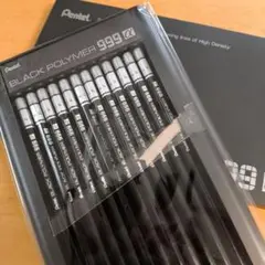 レトロ鉛筆 ぺんてる ペンテル pentel ブラックポリマー999 廃盤