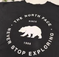 THE NORTH FACE Tシャツ 黒 クマロゴ Mサイズ