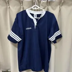 adidas ゲームシャツ アディダス 90's ゲーム　シャツ ネイビー