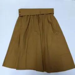 ブラウン フレアスカート chemin