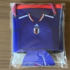 日本代表サッカー　ユニフォーム　オリジナルストラップ付　缶ホルダー　ノベルティのサムネイル