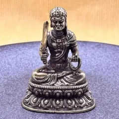 KM062 不動明王坐像 高さ6cm 不動明王 真鍮製 ミニ仏像 置物 仏教