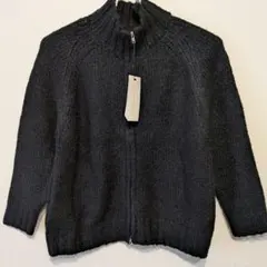 【新品タグ付き】Casper John ジップニット ブラック Mサイズ