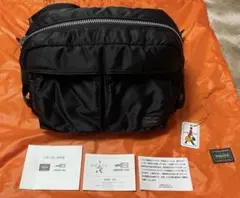 【美品.現行タグ】PORTER ポーター吉田カバン タンカー ウエストバック 黒