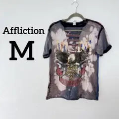 Affliction 【M】グラフィックカットアウトTシャツ