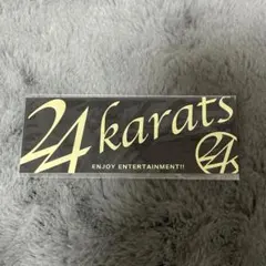 24karats ステッカー ブラック×ゴールド