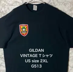 USA アメリカ古着 ドクロプリント 2XL GILDAN ブラックTシャツ