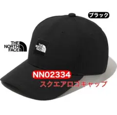 ブラック ★ スクエアロゴキャップ ★ ノースフェイス 新品