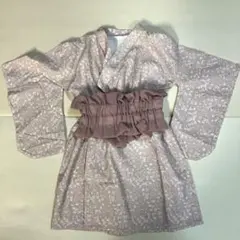 スリーコインズ　ひな祭り　ベビー着物　80-90cm