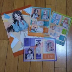 学園アイドルマスター　クリアシート　ローソン　3枚　クリアファイル1枚