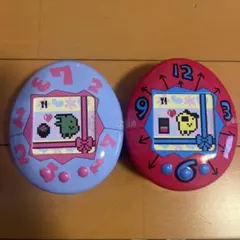 【新品未開封】たまごっちチョコ缶 まめっち くちぱっち 2コセット