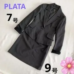 PLATA プラタ スカートスーツ ドット 7号 9号 S M ブラック 卒業のサムネイル