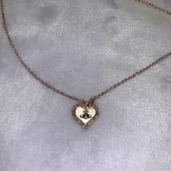 VivienneWestwood ピンクゴールド　ハートネックレス