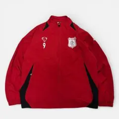 NIKE ナイロンジャケット イーストロンドン 刺繍ワッペン レッド レア