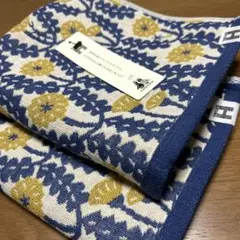 今治タオル　フェイスタオル　katakata 花柄 ２枚　日本製　たんぽぽ