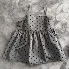 水玉模様スリーブレスビスチェ