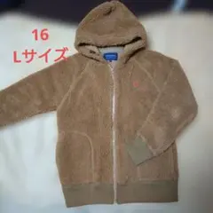 Gymphlex ブラウン 　サイズ16（Ｌサイズ）　ボアパーカー