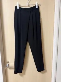 saqui ブラック パンツ ウエストリボン - メルカリ
