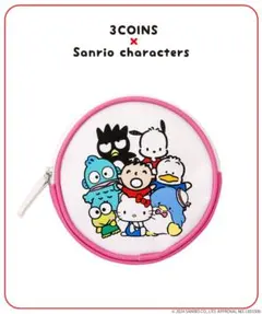 3COINS サンリオキャラクター 丸型ポーチ　スリコ　Sanrioのサムネイル