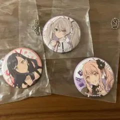 プロセカセガラッキーくじE賞缶バッジ&ケースセット 白石杏・初音ミク・暁山瑞希