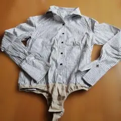 NARACAMICIE ストライプ柄 ボディ シャツ ブラウス