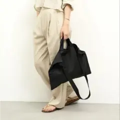 美品 Ren やわらかレザー 2way トートバッグ ショルダーバッグのサムネイル