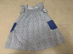 【RAG MART】110cmフラワープリント ノースリーブワンピース