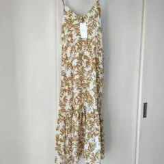 ヤマダヤ福袋2026 リーフ柄キャミソールロングワンピース