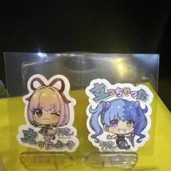 全力回避フラグちゃん　死亡フラグちゃん　ステッカー　2枚セット