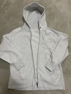gu ヘビーウェイトスウェットジップパーカーMサイズ　ライトグレー