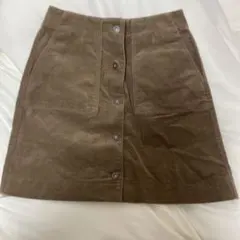 UNIQLO 冬服　ユニクロ　プチプラ　秋服　スカート　コーデュロイ　ミニスカ