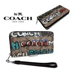 【土日限定特価】COACH/アウトレット 長財布(ミント＆サーフコラボ)のサムネイル