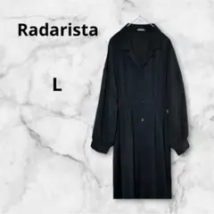 Radarista ラダリスタ ロングシャツワンピース ブラック L