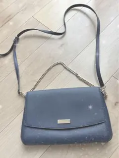 kate spade ダークブルー ショルダーバッグ