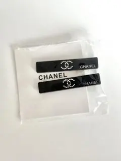 新品　CHANEL/シャネル ヘアクリップ/ヘアピン 2本 ノベルティ　黒のサムネイル