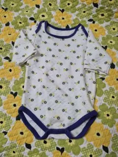 70㎝ ロンパース 白 紺 ライオン 長袖 インナー 赤ちゃん本舗 used