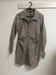 ZARA 千鳥柄ワンピース