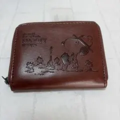 スヌーピー コインケース ブラウン