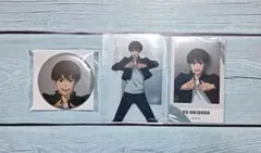 呪術廻戦展　灰原雄3点セット（缶バ、クリアカード、フォト風カード）