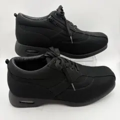 極美品✨LEONA VALENTINO サイドジップ スニーカー 26 4E 黒