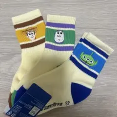 トイ・ストーリー キャラクター靴下 3足セット　15-20cm