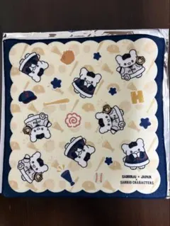 タイトーくじ　サンリオ　侍ジャパン　E賞　ハンドタオル　はなまるおばけ