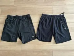 ミズノ ブラック ハーフパンツ 2枚セット