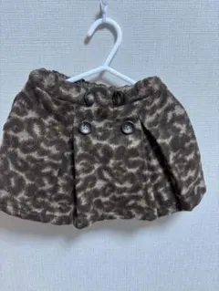 プティマイン ヒョウ柄スカート ゴムウエスト