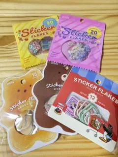 シールフレーク5種セット　セリア　ダイソー　キャンドゥ