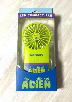 トイストーリー エイリアン LEDライト コンパクトファン ピクサー 扇風機