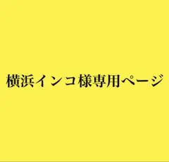 横浜インコ様専用ページ