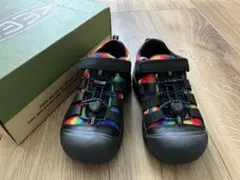 未使用☆ KEEN 子供靴 Newport 18.0 US 11 タイダイ